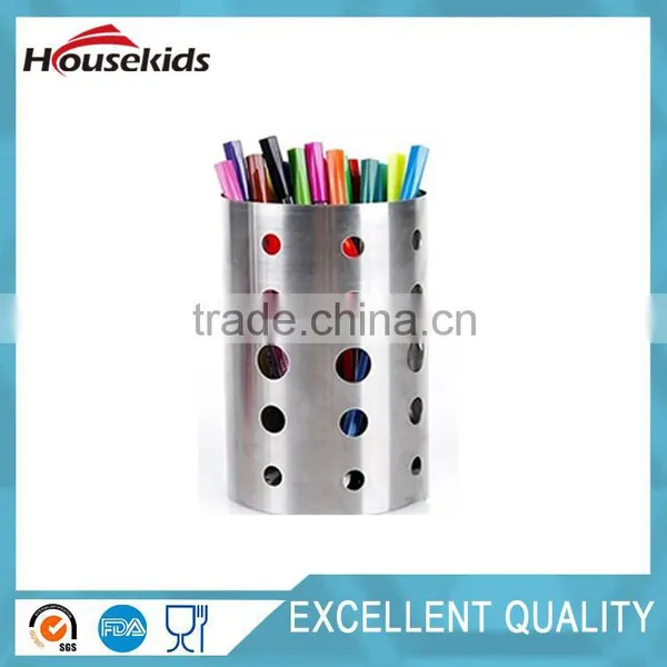 High Quality Thick Stainless Steel Circular Hole Tableware Cage Chopsticks Tube Storage photo-6