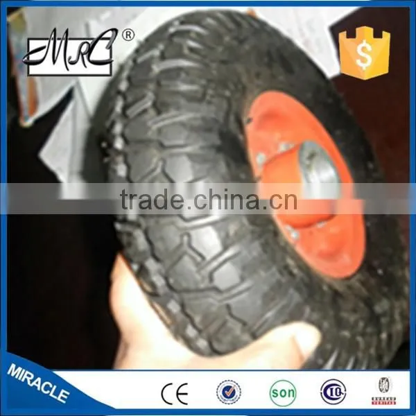 Top Quality Small Pneumatic Trolley Rubber Tyre Wheelbarrow Wheel 3.00-4 photo-3