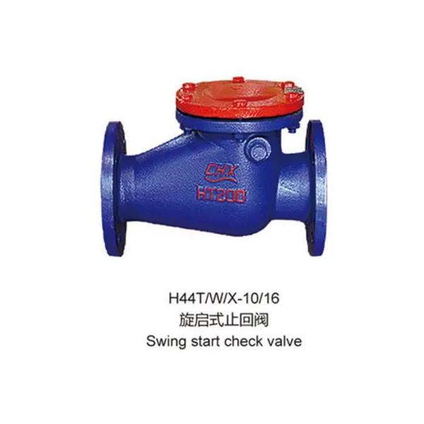 H44T-16 GB DIN DN100 DN150 PN16 Cast Iron GG25 Flange Check Valve Ductile Iron GGG50 Flange Swing Check Valve photo-3