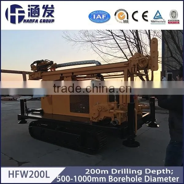Hydraulic Drilling Rig, HFW-200L Crawler Water Well Drill Equipment photo-2