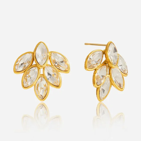 Cute Mini Daisy Enamel Earrings in Stainless Steel for Children photo-4