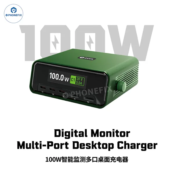 2UUL PC12 100W Многоразрядный настольный зарядное устройство. Цифровая зарядная станция