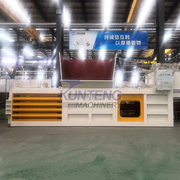Heavy Duty Horizontal Hydraulic Alfalfa Solid Waste Paper Box Plastic Waste Baler Undertake EPC Projects photo-3
