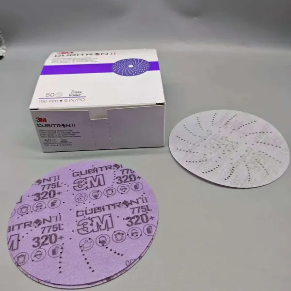 3M 775L 6 in Sanding Disc 3m Cubitron Porous Cool Cut Ceramic Sand Disc Cubitron II Hookit Abrasive Disc for Grinding photo-4