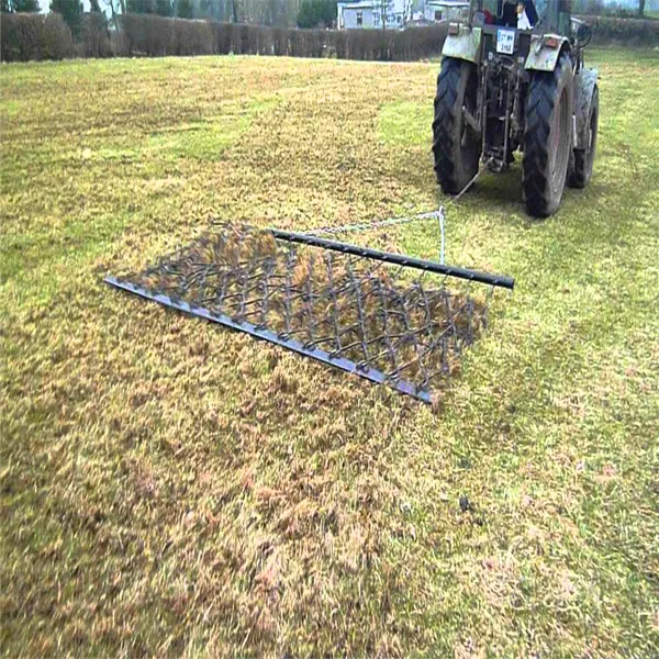 12' Wide X 8' Long Heavy Duty Square Welded Steel Chain Drag Harrow for Driveway Pasture Arena Grooming photo-4