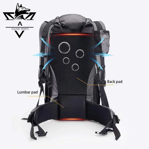 Large Range Sizes Premium Waterproof Ripstop Nylon Ultralight Outdoor Hiking Sports Backpack photo-4