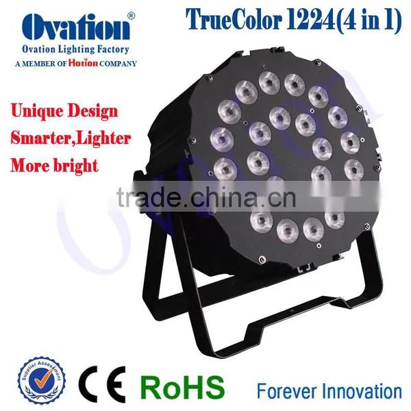 Led Wash Par Light 300W 24*12W RGBW 4in1 Leds AC 100-240V 50/60Hz,beam Angle:25 Degree ,linear Dimming,auto Speed Quiet Fan photo-6