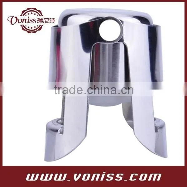 Champagne Sparkling Wine Bottle Stopper Sealer Plug Professional Stainless Steel Champagne Stopper