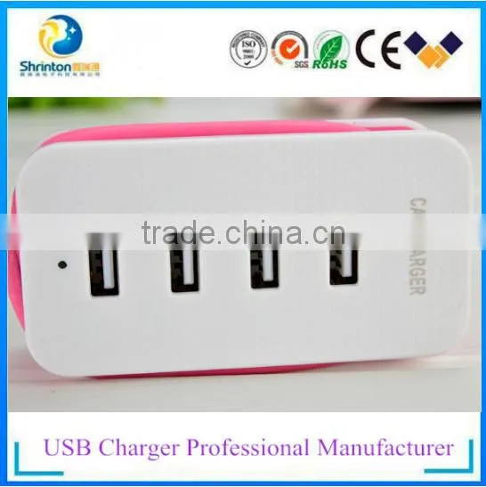 2015 New Design 5V 1A Car Charger With 4 USB Port 4.3A USB Adapter photo-5