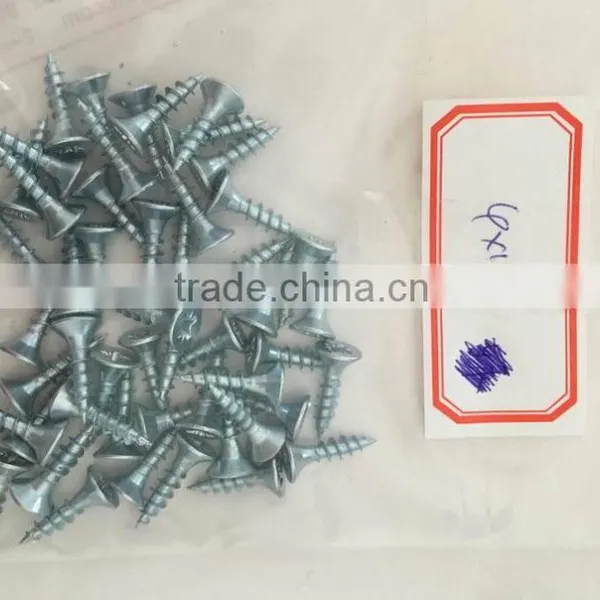 Blue White Zinc Coated Chipboard Screws photo-2