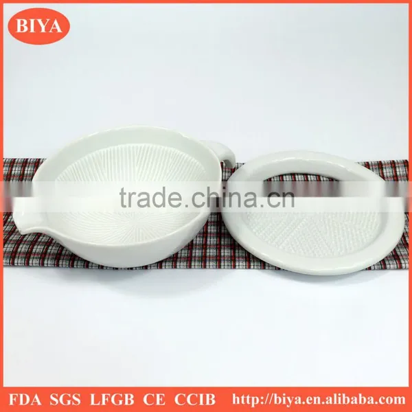 Dry Mortar Mixer Orange Juice Drink Bowl, Porcelain Lapping Cup, Fruit Grinding Bowl, Ground Dish Bowl ,Grinding Powder photo-3