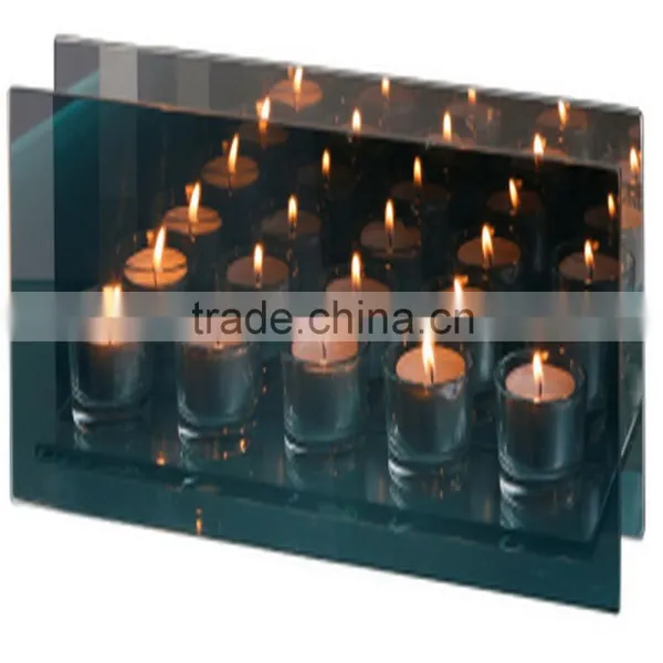 Semicircle With 3 Integrated Glass Tealight Holders photo-4
