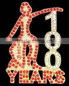 Wholesale Vnistar Delta Sigma Theta Lady Fortitide Brooch 100 Years Lapel Mascot Jewelry Cheap