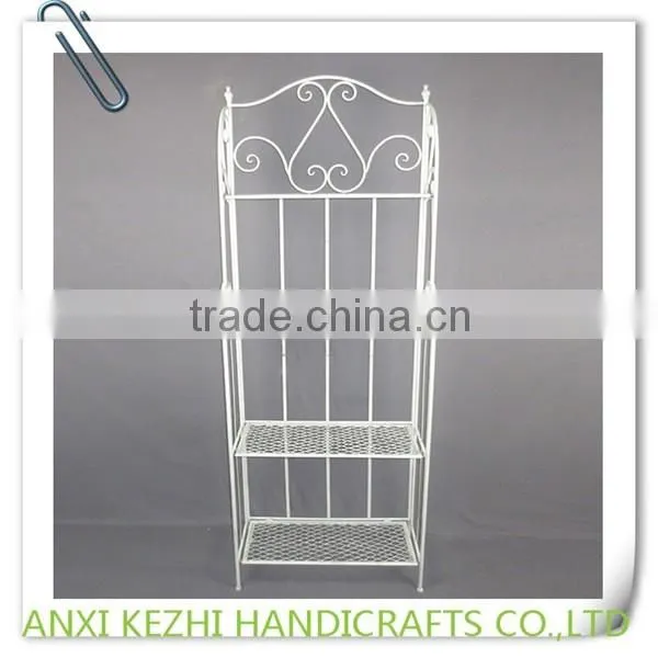 KZ140121 4 Tier Wrought Iron Tall Standing Corner Kitchen Rack photo-4