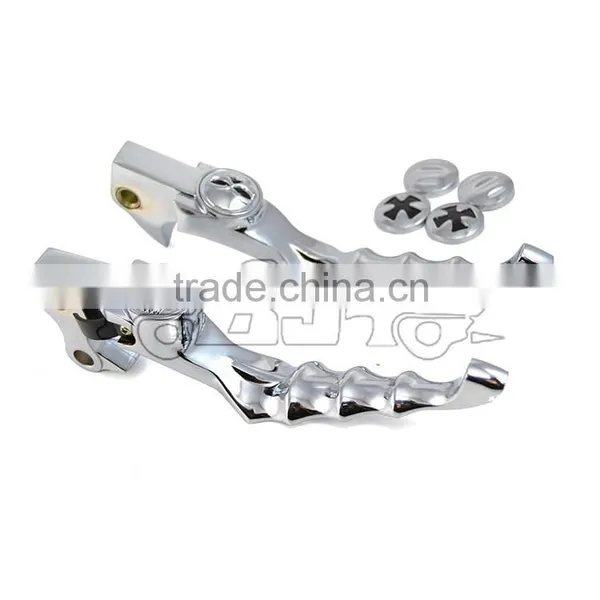 BJ-LS241-023 Super Quality Chrome Billet Aluminum Skull Motorcycle Clutch Brake Lever photo-3