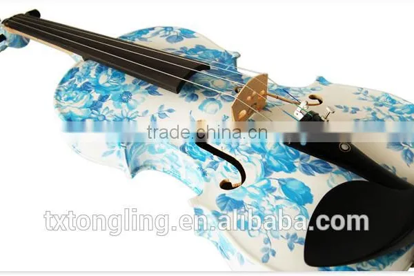 Solid Wood Blue Color Violin Oud Musical Instrument TL-1201 photo-2