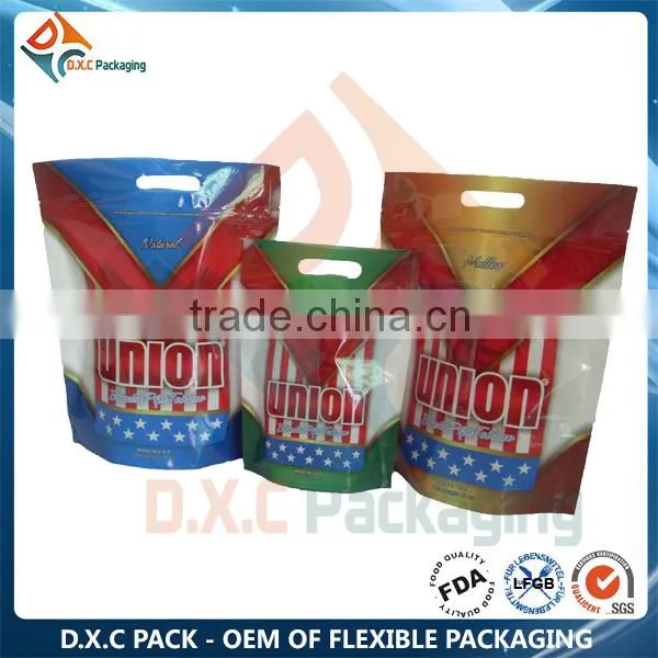 Transparent Plastic Stand Up Pouch With Zipper and Eurohole OnTop photo-2