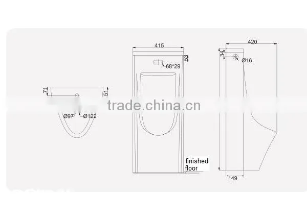 Pedestal Sensor Urinal photo-2