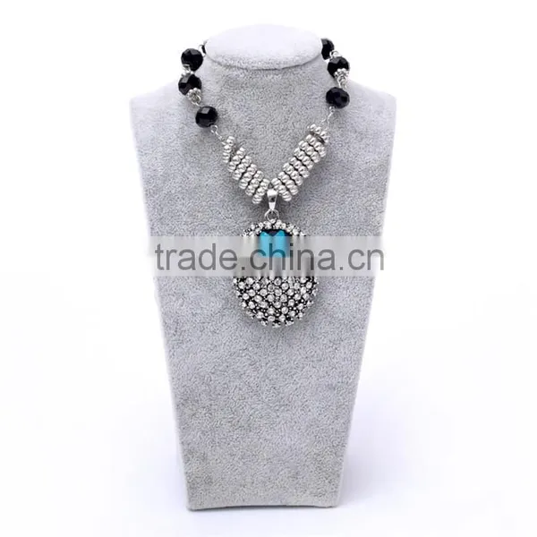 Custom High End Velvet Jewelry Display Bust For Necklace photo-3