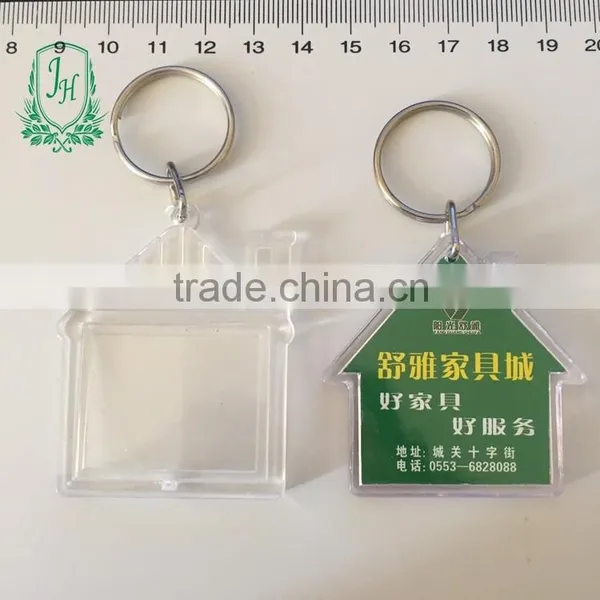 Cheap Promotional Gift Acrylic Keychain/blank Photo Frame Custom Printed Acrylic Charms photo-2