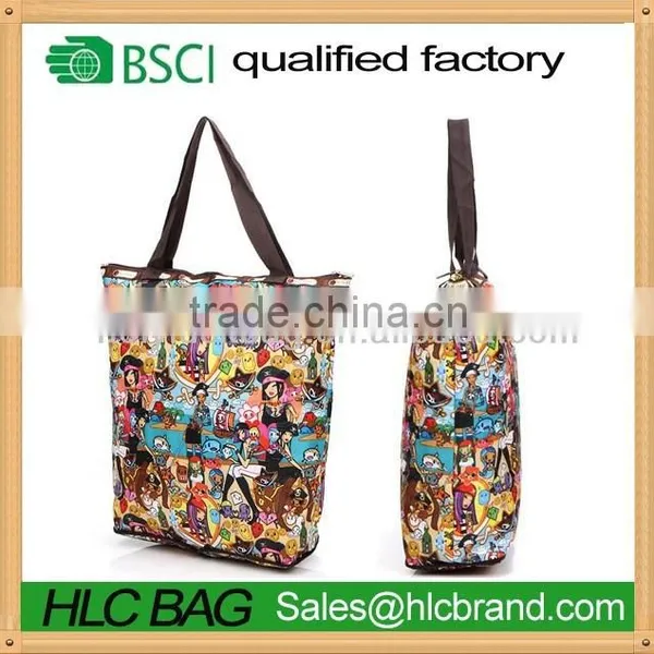 2015 New Foldable Nylon Bag With Zipper
