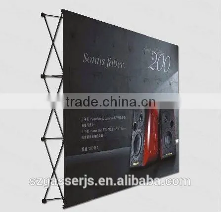 Factory Custom 3*3m Aluminium Stand Fabric Display Pop up Banner photo-3