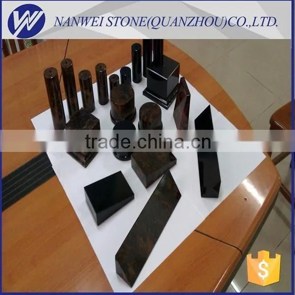 Square& Round Black Marble Trophy Base photo-5
