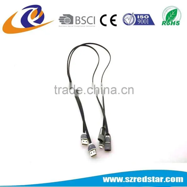 2-in-1 USB Sync and Charge Cable With MicroUSB Connectors for IPhone 6 Quality Choice photo-6