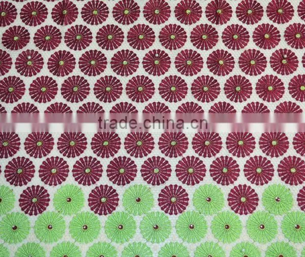 High Quality Guipure Cord Lace in Fabric Chemical African Lace Fabric Africa Dry Lace Dress photo-4