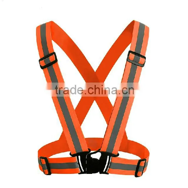 OEM High-Visibility Orange Yellow Reflective Safety Fluorescent Safety Vest photo-2