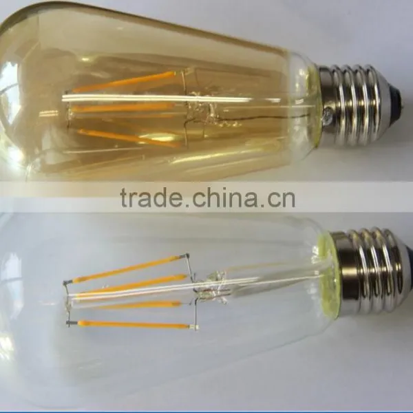 ERP TUV UL CE Standard 360 Degree 4W ST64 Led Filament Bulb 2200K Smoke Color photo-2