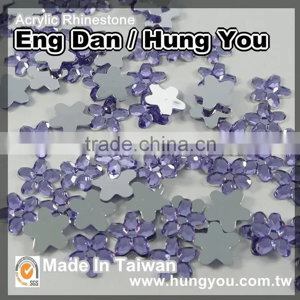 Bling Flower Shaped Flat Back Rhinestones for Nail Art photo-3