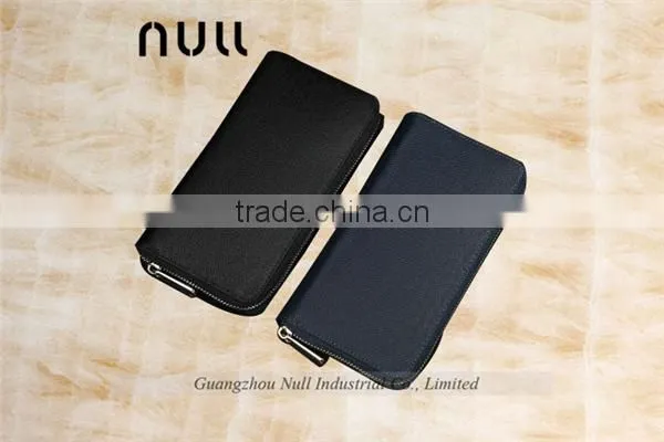 Durable Canvas Leather Zipper Card Holder Wallet for Men photo-2