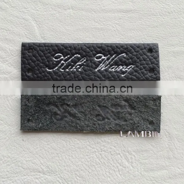 Environmental New Genuine Leather Label Patch for Leather Gloves photo-2