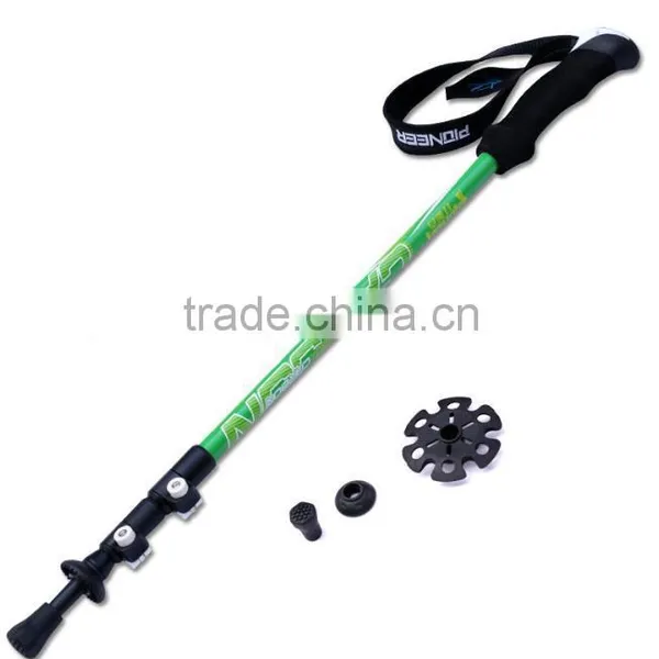2015 Latest Ladies Walking Stick Umbrella Walking Sticks With Light Alpen Stock Climbing Factory Direct