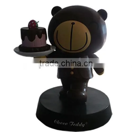 Cartoon Bear Statue Sculpture for Cake Shop