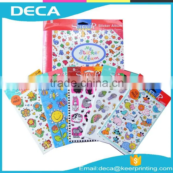 Custom Cartoon Sticker Sheet Vinyl Sticker Books Cute PVC Sticker Set photo-2