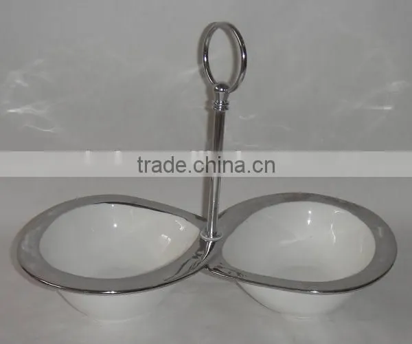 High Quality Electro Porcelain Divided Plate photo-3