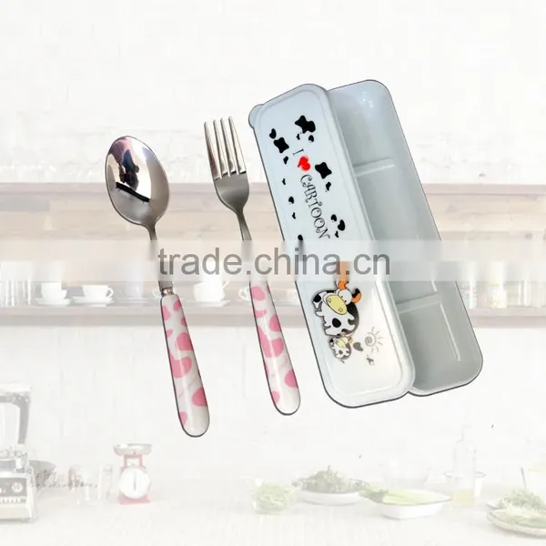Children New Design With Ceramic Cartoon Cutlery Set photo-2