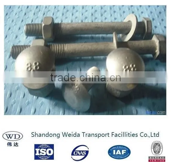 Hot Dip Galvanized Guard Rail Standard Bolts & Nuts /Traffic Fastener Parts photo-2