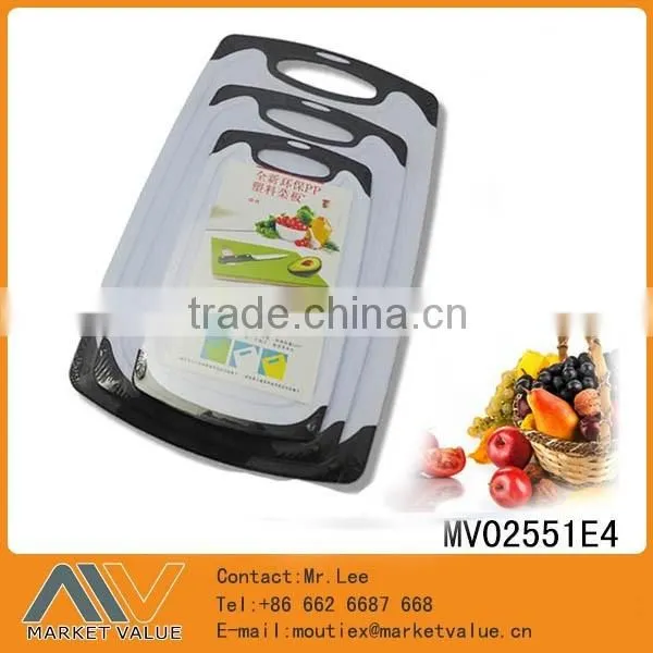 2PCS HIGH QUALITY HOT SALE PLASTIC CUTTING BOARD photo-2