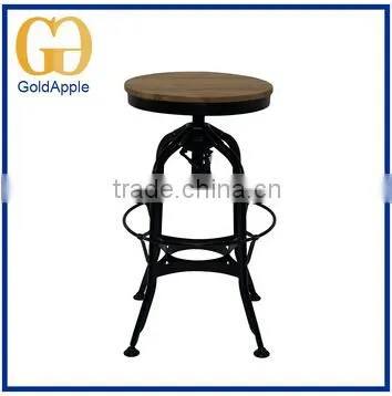 Vintage Kitchen Industrial Metal Singer Bar Stool and Chair Quality Choice photo-2