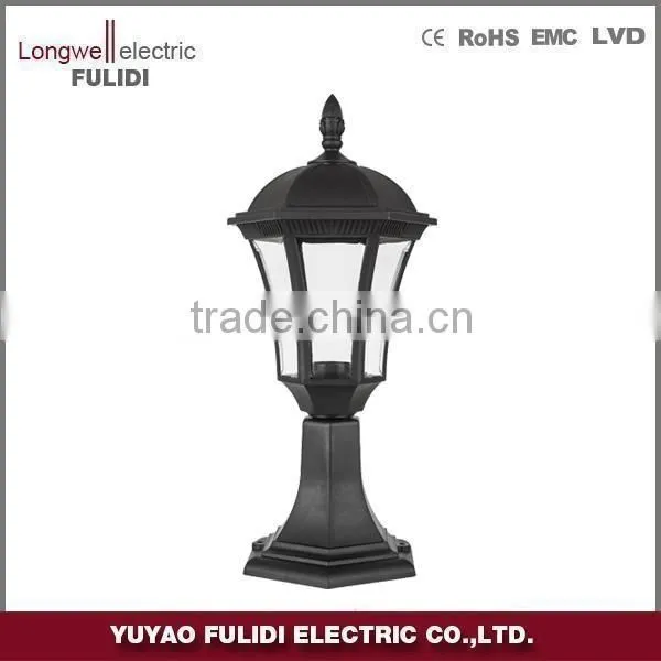Plastic and Cheap Lassic Bollard Light/ Outdoor Wall Light/classical and Vintage Garden Light/post Lantern Light/IP44 Plastic