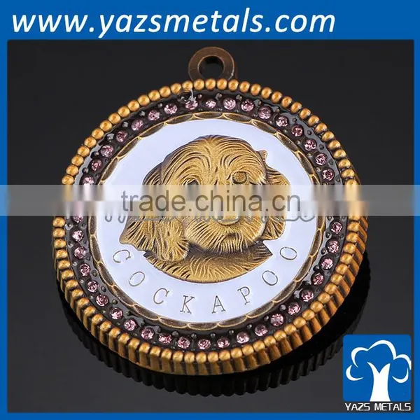 Custom Unique Cute Animal Dog Pet Decoration Metal Dog id Tag photo-2