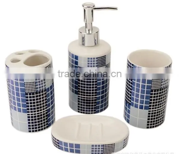 Fashional 4pcs Bath Accessories Ceramic photo-3