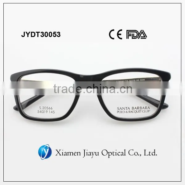 Acetate Front Stainless Temple High Quality Eyeglasses Frame For Men photo-2