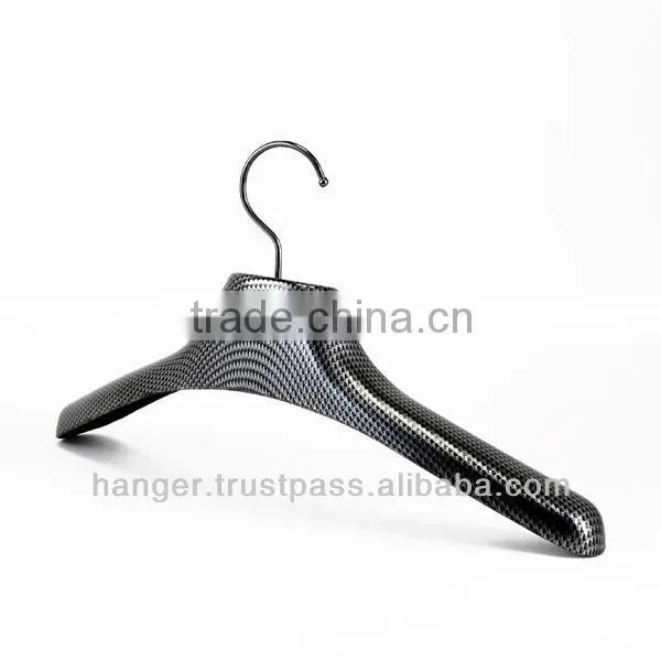 Plastic Clothes Hanger With Carbon Pattern for Bathroom Accessory