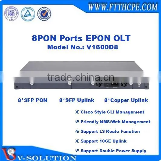 8PON EPON OLT Optical Line Terminal With Friendly NMS/Web Management and Cisco Style CLI Interface Support L3 Route Function photo-4