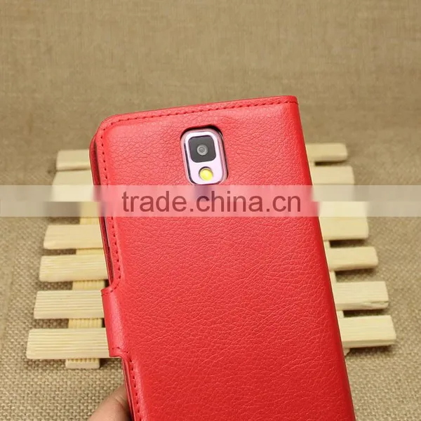 Wholesale Folio Stand Case for Samsung GALAXY Note3 N9000 PU Leather Flip Cover With Wallet photo-5