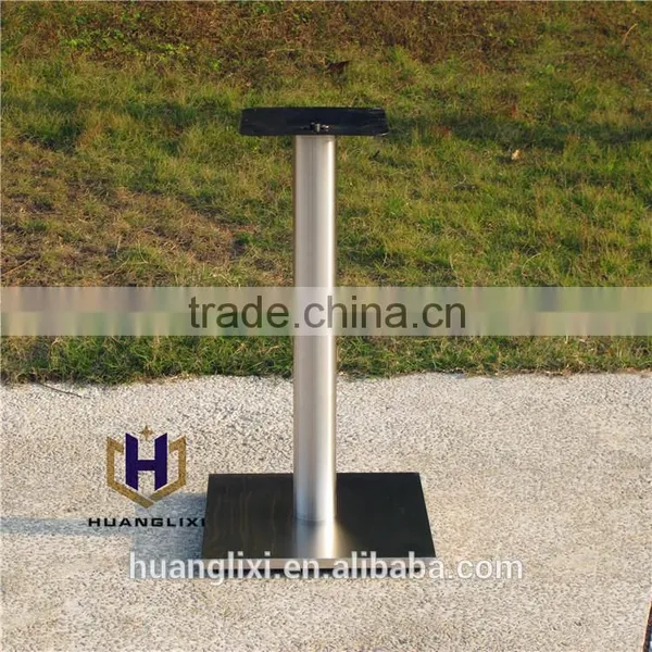 2016 Quadrate Brushed Stainless Steel Table Leg Stainless Steel Chassis Restaurant Table Frame Coffee Room Furniture Legs